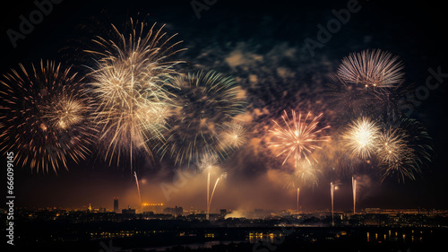 Fireworks happy new year