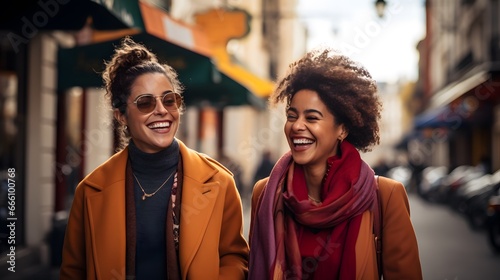 Comfycore Connections: Back Button Focus Captures Two Women's Relaxed Chat in Amber Hues © czfphoto