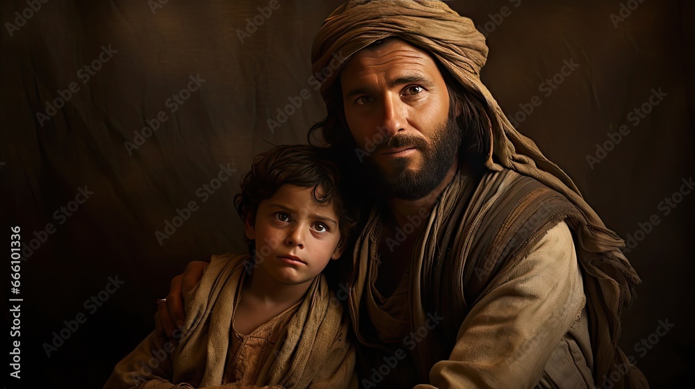 Portrait of a person,People of the old testament, Generative AI Portrait of a person,People of the old testament, Generative AI