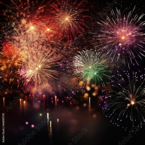 Fireworks happy new year