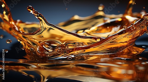 Macro Marvels: Exploring the Intricate Details of Oil Splash with Depth-of-Field Magic