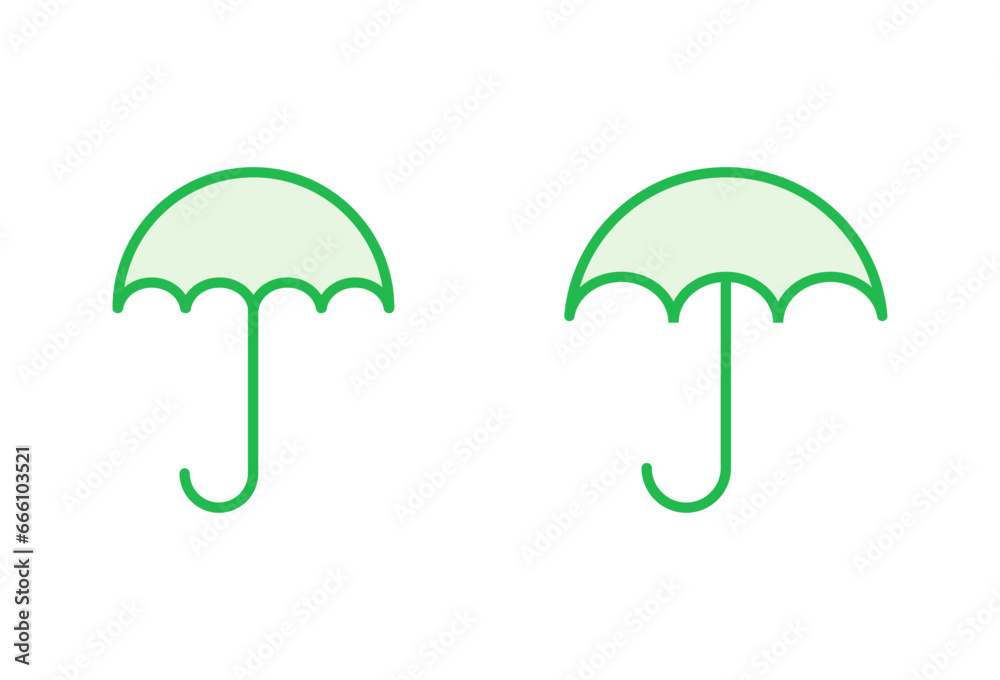 Umbrella icon set. umbrella sign icon Umbrella icon set. umbrella sign icon