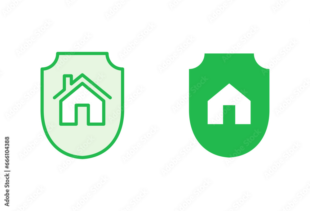 Home insurance icon set. home protection icon Home insurance icon set. home protection icon
