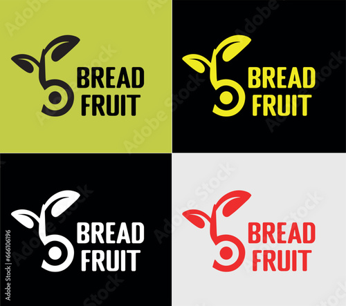 Fruit plant logotype, elements color variation abstract icon. Modern logotype, business template.