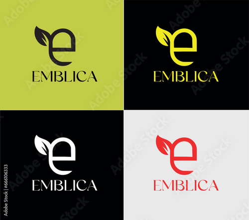 Nature logo, elements color variation abstract icon. Modern logotype, business template.