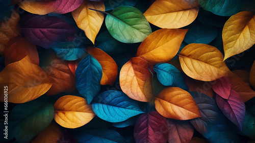 colorful leaves in autumn.	
