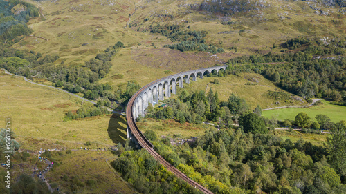Thanks to the Harry Potter series is this place famous than ever. Glenfinnan Viaduct is one of the most visited landmark in Scotland. This old train bridge lies in scottish highlands.