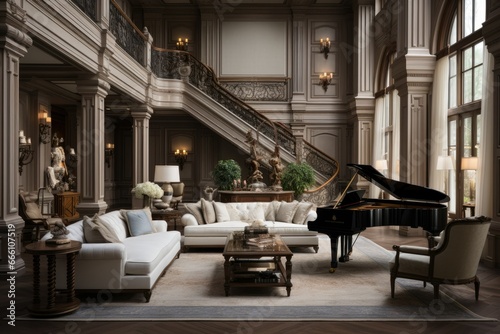 Symphony of Elegance in a Luxurious Living Space photo