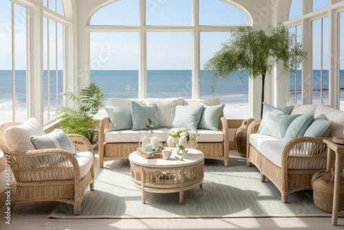 Coastal Breeze in Themed Sunroom