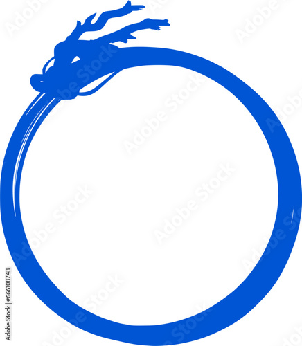  青龍のウロボロス丸フレーム