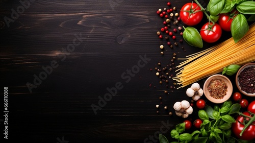 vegetables and spices on board