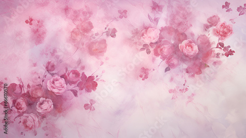 Pink Roses Background Image | generative AI