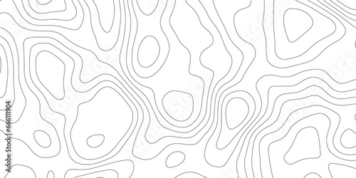 Topographic map background geographic line map with elevation assignments. Modern design with White background with topographic wavy pattern design.paper texture Imitation of a geographical map shades