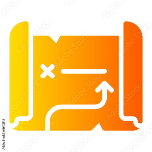 adventure gradient icon