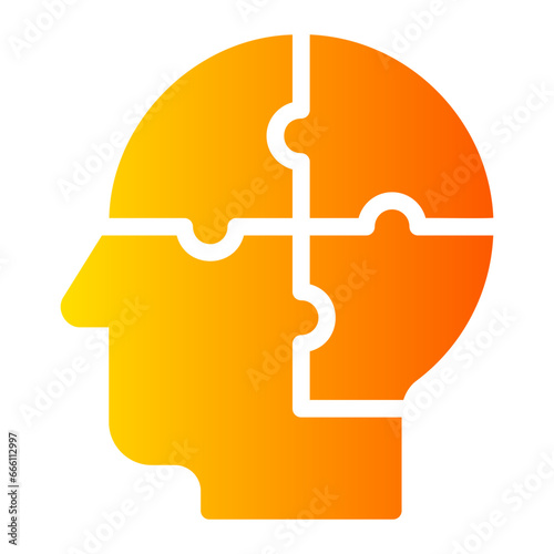 psychological gradient icon