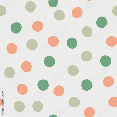 Cute dot pattern. Boho vector print for wall decor in bedroom. Vector illustration for card, print on clothes.
