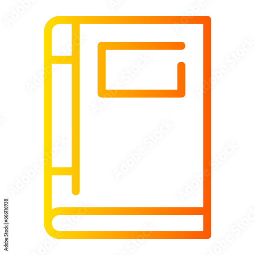 documentary gradient icon