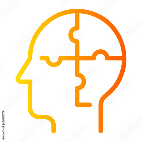 psychological gradient icon