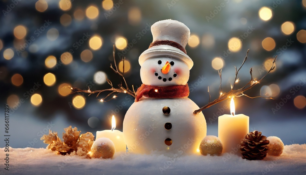 snowman with christmas tree snowman with christmas tree