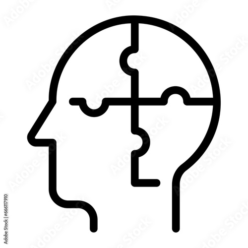 psychological line icon