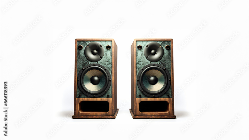 Fototapeta premium vintage music audio speakers