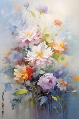 watercolor painting of flowers