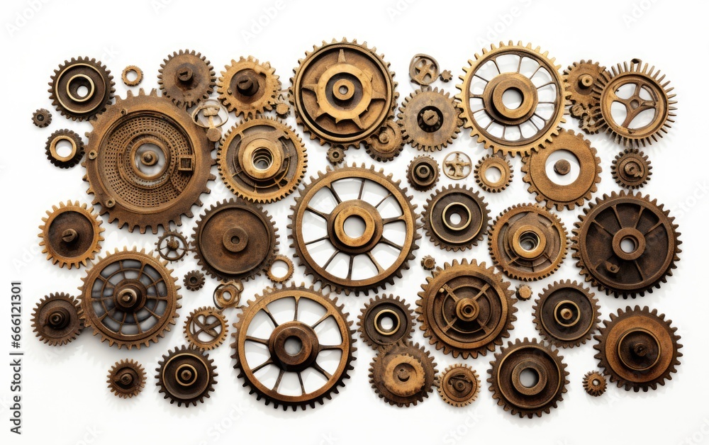 Realistic gears banner. collaboration and cooperation isolated on white background. Realistic gears banner. collaboration and cooperation isolated on white background.