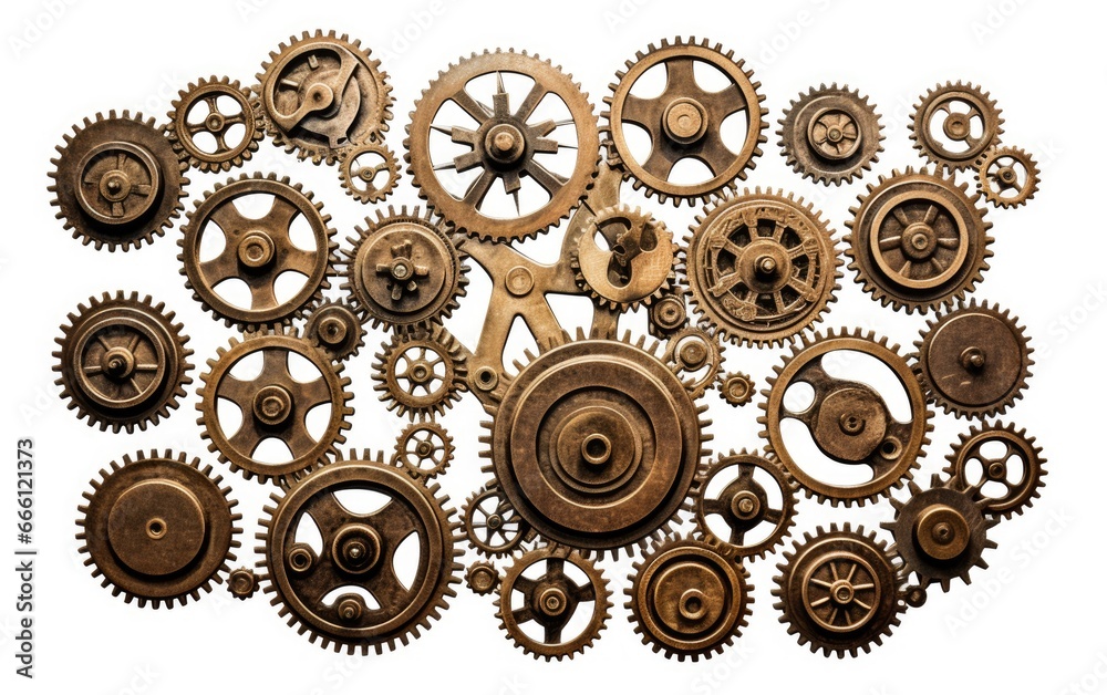Realistic gears banner. collaboration and cooperation isolated on white background. Realistic gears banner. collaboration and cooperation isolated on white background.