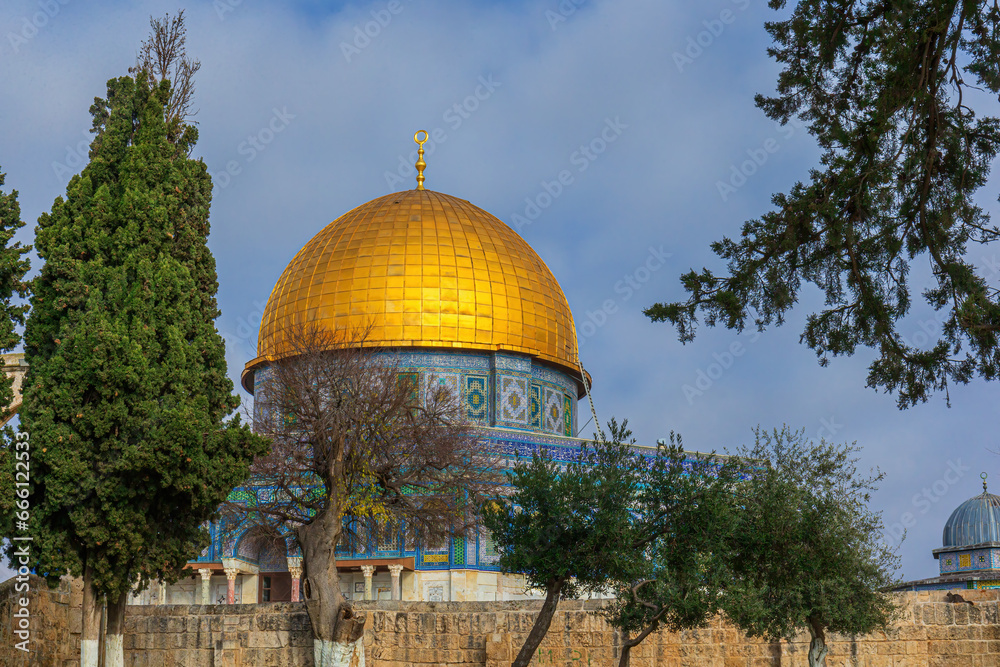The Dome of the Rock in East Jerusalem, Israel