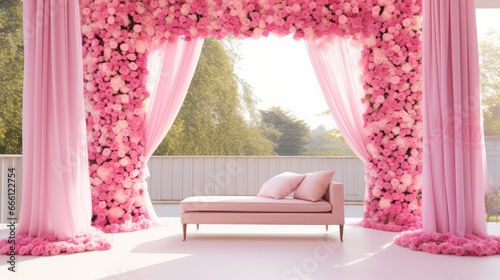 Delicate Pink Outdoor Setting