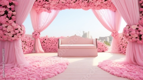 Rosy Pink Romance Wedding