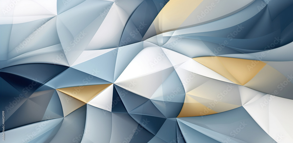 Fototapeta premium White blue cutting-edge background with a futuristic twist. Created with Generative AI
