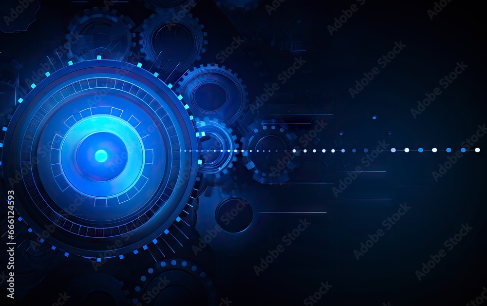 Fototapeta premium Abstract technology concept background. Futuristic user interface. abstract for your design