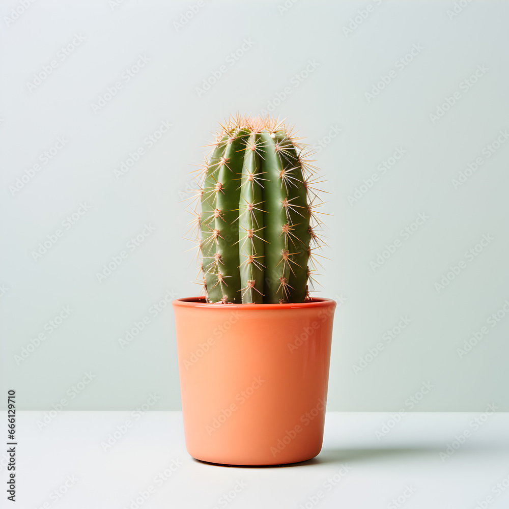 cactus in flowerpot cactus in flowerpot