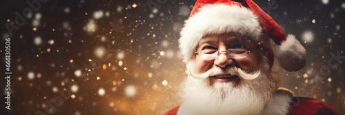 Santa Claus banner for a joyful and cheerful Christmas