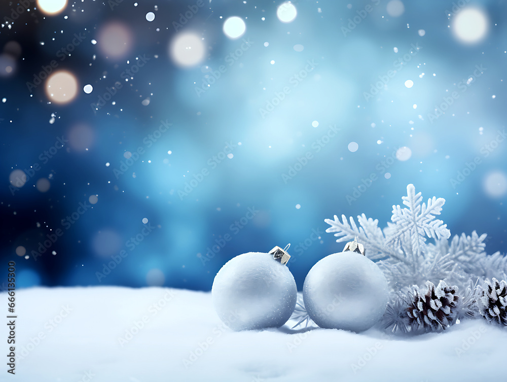 christmas backgrounds with snowflakes, christmas trees, christmas balls of decorations, image of frosted spruce branches and small drifts of pure snow with bokeh Christmas lights and space for text. christmas backgrounds with snowflakes, christmas trees, christmas balls of decorations, image of frosted spruce branches and small drifts of pure snow with bokeh Christmas lights and space for text.