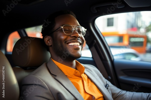 Inspiring African-American Businessman Driving towards Success © Vera