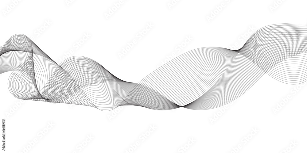 Abstract wavy grey stream element for design on transparent background isolated. frequency sound wave lines, technology, data science, business wave line background. Vector illustration. Abstract wavy grey stream element for design on transparent background isolated. frequency sound wave lines, technology, data science, business wave line background. Vector illustration.