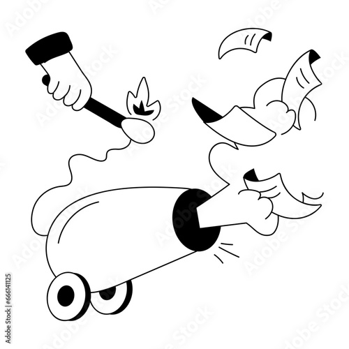 Paper Cannon