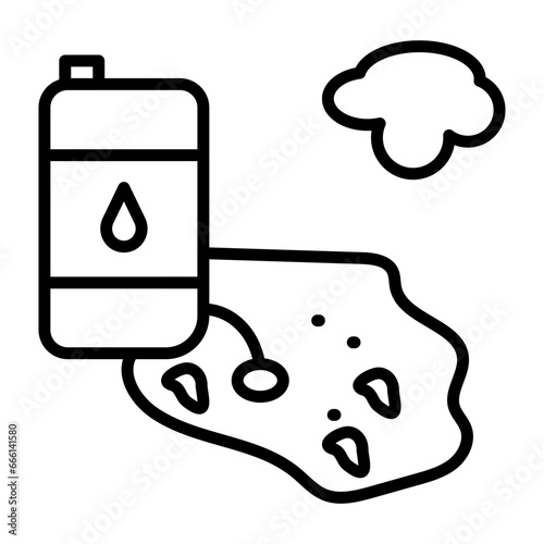 Oil Pollution Icon