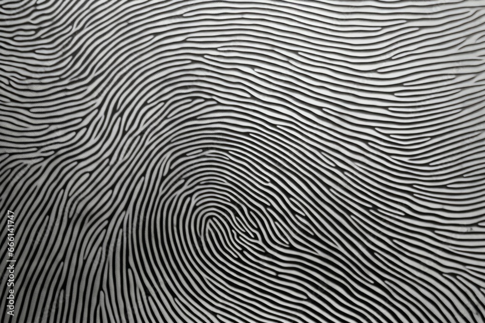 Individualistic Fingerprint colorful. Future print pattern. Generate Ai
