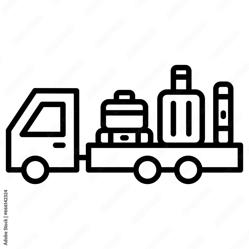 Baggage Truck Icon