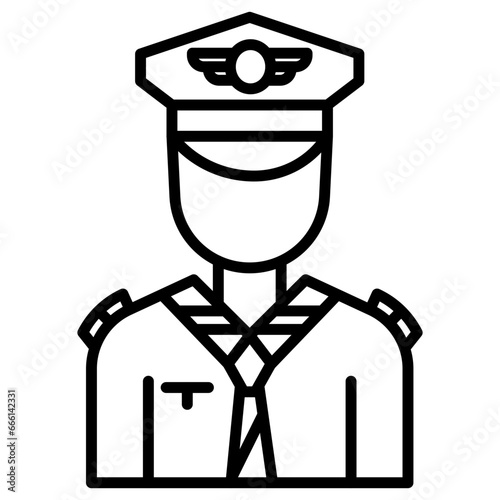 Flight Attendant Icon