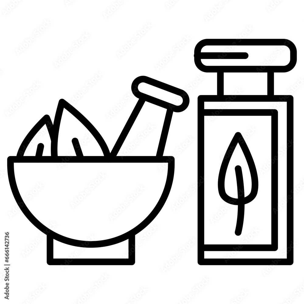 Herbal Treatment Icon Herbal Treatment Icon