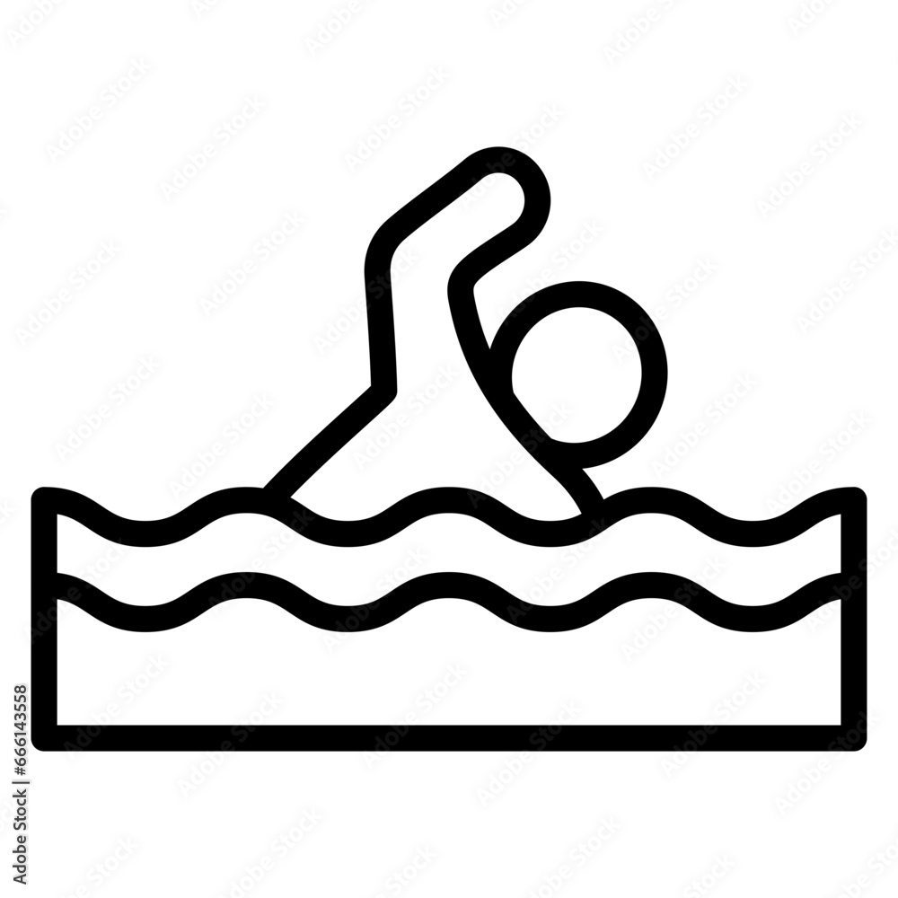 Obraz premium Swimming Icon