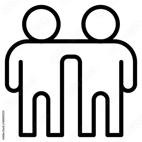 Friends Standing Icon