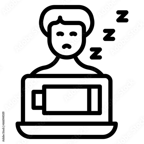 Sleepy Worker Icon