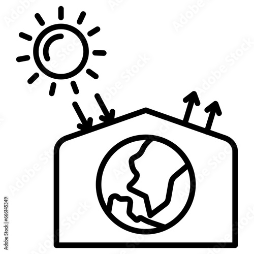 Greenhouse Effect Icon