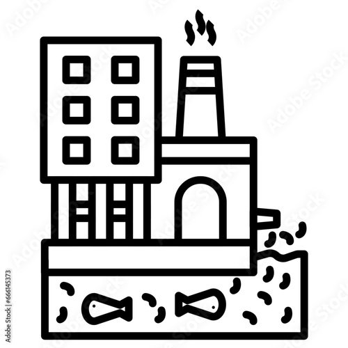 Factory Waste Icon