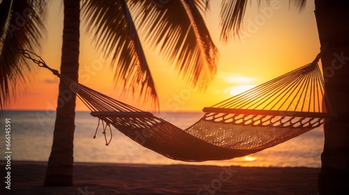 tropical dream hammock between two palms © Nicolas Swimmer
